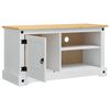 vidaXL TV-skap Corona Hvit 100 x 40 x 52 cm Massiv furu