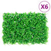 &nbsp;vidaXL Gjerde med kunstige bregneblader&nbsp;6 stk gr&oslash;nn 40x60 cm