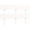 vidaXL Sengeramme med hodegavl hvit small double heltre