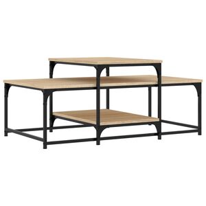 vidaXL Salongbord sonoma eik 102x60x45 cm konstruert tre
