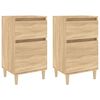 vidaXL Nattbord 2 stk sonoma eik 40x35x70 cm