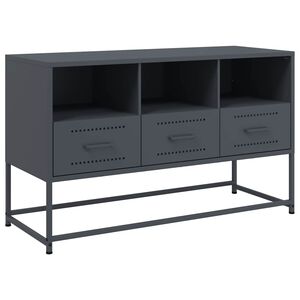 vidaXL TV-benk antrasitt 100,5x39x60,5 cm st&aring;l