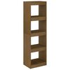 vidaXL Bokhylle/romdeler honningbrun 40x30x135,5 cm heltre furu