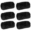 vidaXL Kastepledd 6 stk. Svart 220 x 240 cm 8.24 kg Fleece