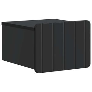 vidaXL Vegghengt Nattbord Svart 33 x 34,5 x 24 cm Konstruert tre
