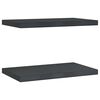 vidaXL Vegghyller 2 stk 50x30 cm svart rustfritt st&aring;l