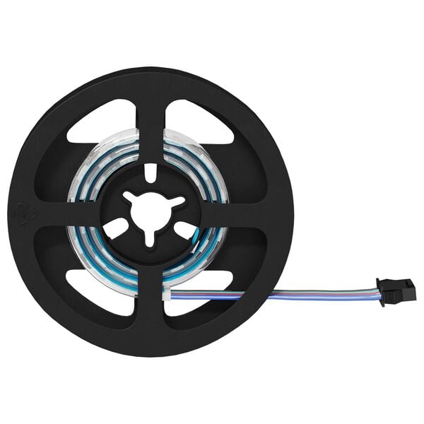 vidaXL LED Stripe 4 pcs Svart og gjennomsiktig 40 x 0,8 x 0,3 cm