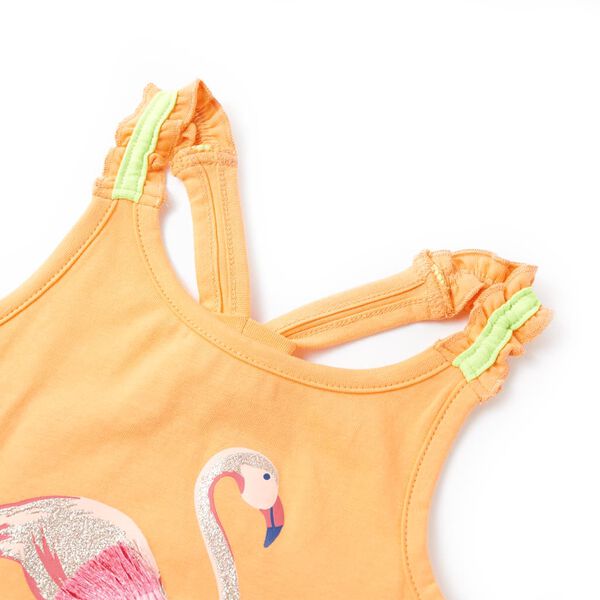 Singlet for barn knalloransje 104