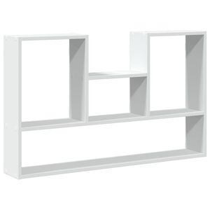 vidaXL Vegghylle hvit 99x15x60 cm konstruert tre