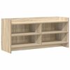 vidaXL TV-skap 100 x 33 x 47 cm Sonoma eik Konstruert tre