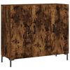 vidaXL Skjenk r&oslash;kt eik 90x34x80 cm konstruert tre