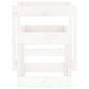 vidaXL Sandbord 2 stk hvit heltre furu