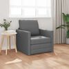 vidaXL Sammenleggbar Sofa seng 61cm M&oslash;rkegr&aring; stoff