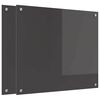 vidaXL Kj&oslash;kkenbenkplate 2 pcs M&oslash;rkegr&aring; 70 x 60 cm herdet glass