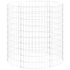 vidaXL Sirkul&aelig;r gabion stolpe galvanisert st&aring;l &Oslash;100x100 cm