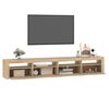 vidaXL TV-benk med LED-lys sonoma eik 240x35x40 cm
