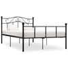 vidaXL Sengeramme svart metall 160x200 cm