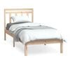 vidaXL Sengeramme 75x190 cm Small Single heltre