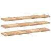 vidaXL Flytende hyller 3 stk 140x30x4 cm ubehandlet heltre akasie