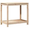 vidaXL Pottebord med hylle 82,5x50x75 cm heltre furu