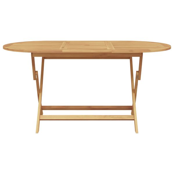 vidaXL Hage Spisegruppe 7 pcs Brun Massivt Teaktre