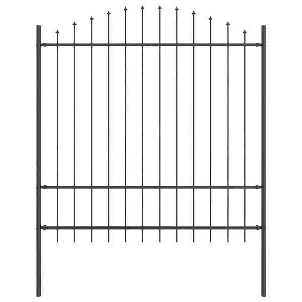 vidaXL Hage Hegning Gr&aring; 170 x 215 cm Pulverlakkert st&aring;l