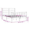 vidaXL Sengeramme uten madrass hvit 120x200 cm heltre furu