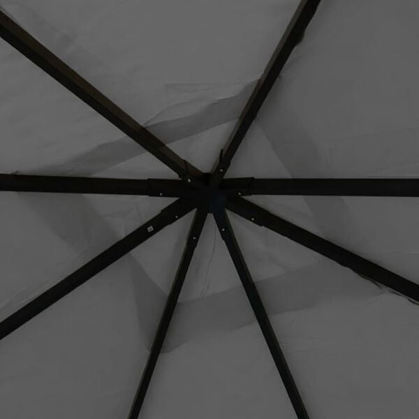vidaXL Paviljong 4x4x3 m antrasitt 180 g/m&sup2;
