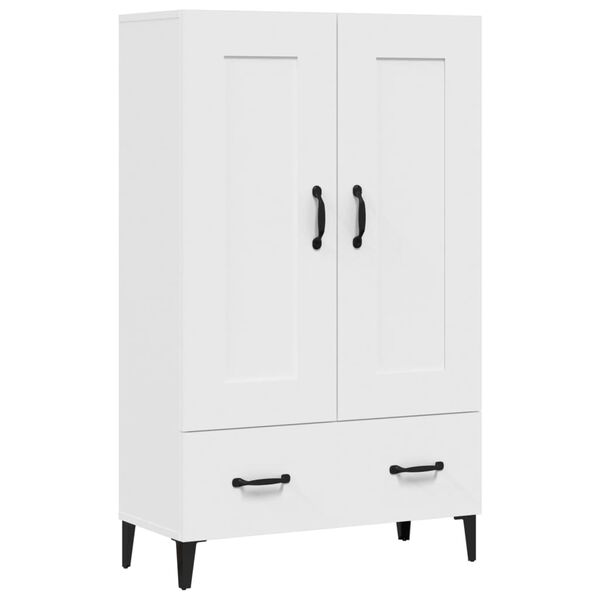vidaXL Highboard hvit 70x31x115 cm konstruert tre