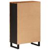 vidaXL Highboard med skuff 60x33x100 cm heltre akasie og jern