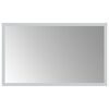 vidaXL LED Badevindu med speil Gjennomsiktig 50 x 30 cm herdet glass