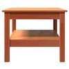 vidaXL Salongbord voksbrun 80x50x40 cm heltre furu