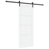 vidaXL Skyved&oslash;r 83 x 211 cm Konstruert tre Hvit og svart
