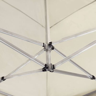 vidaXL Profesjonelt foldbart festtelt med vegger aluminium 6x3 m krem