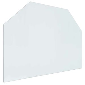 vidaXL Peisglassplate Gjennomsiktig 80 x 60 cm Glass