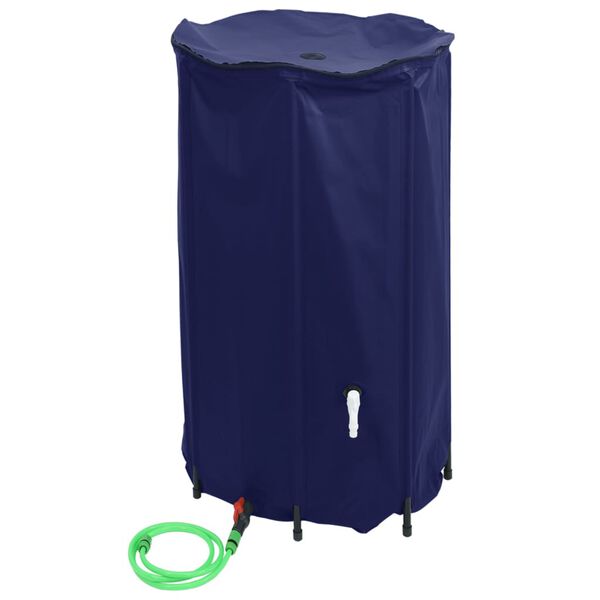 vidaXL Vanntank med kran sammenleggbar 100 L PVC