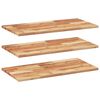 vidaXL Flytende hyller 3 stk 80x40x2 cm oljebehandlet heltre akasie