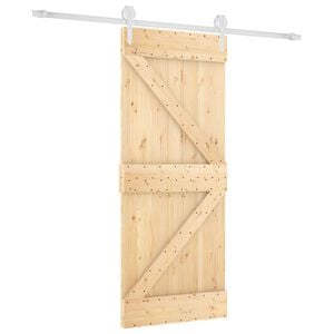 vidaXL Skyved&oslash;r 85 x 210 cm Massiv Furu Tre (Ubehandlet)