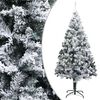 vidaXL Kunstig juletre med flokket sn&oslash; gr&oslash;nn 180 cm
