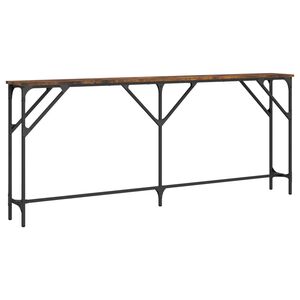 vidaXL Konsollbord r&oslash;kt eik 180x23x75 cm konstruert tre