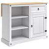 vidaXL Kj&oslash;kken&oslash;yset 2 stk. Hvit og Honningvoks 112 x 70 x 91,5 cm