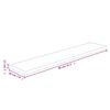 vidaXL Hylleplate 80x20x2,5 cm ubehandlet heltre eik