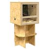 vidaXL Terrarium base Brun 50 x 50 x 50 cm OSB