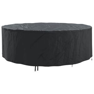 vidaXL M&oslash;belbeskyttelse 279 x 279 x 71 cm 600D Oxford stoff Rund Svart