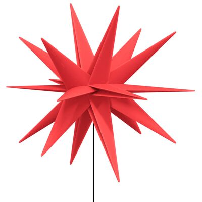 vidaXL Julelys med bakkeplugg og LED foldbar rød 57 cm
