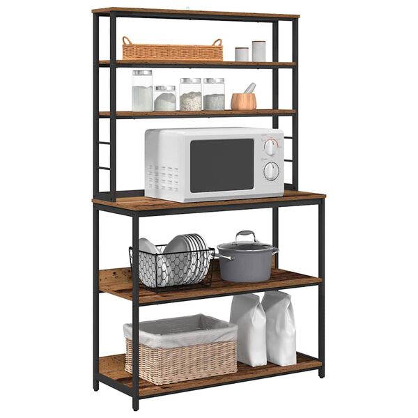 vidaXL Kj&oslash;kkenskap Gamle tre 100 x 40 x 168 cm Konstruert tre