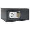 vidaXL Digital safe med l&aring;s M&oslash;rke gr&aring; 42 x 37 x 20 cm St&aring;l