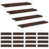 vidaXL Trappetrinn 20 stk. 110 x 30 x 2 cm M&oslash;rk brun Massiv b&oslash;ketre