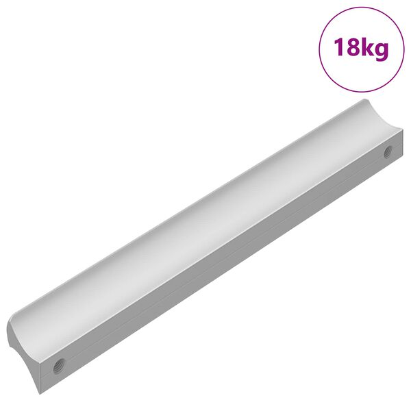 vidaXL H&aring;ndtak Ensfarget 828 pcs s&oslash;lv 105,7 x 7,4 x 15,5 mm Aluminium