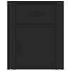 vidaXL Nattbord svart 50x36x60 cm konstruert tre